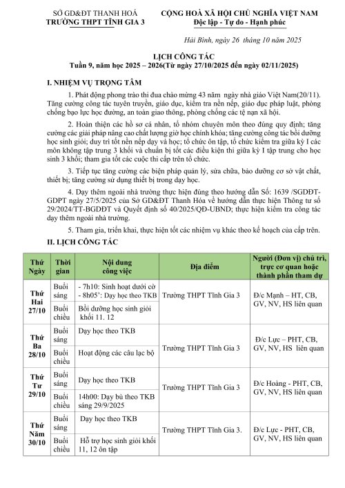 LỊCH C&Ocirc;NG T&Aacute;C TUẦN  9 NĂM HỌC 2025 - 2026-h&igrave;nh ảnh-0.jpg